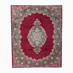 Tapis d'Orient Kerman en Rouge Bordeaux
