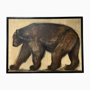 Paul Jouve, El oso pardo, años 50, óleo sobre lienzo