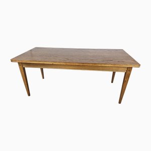 Rectangular Coffee Table in Beech and Oak, 1970