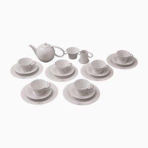 Servizio da tè Form Berlin di Enzo Mari per KPM Berlin, anni '90, set di 21