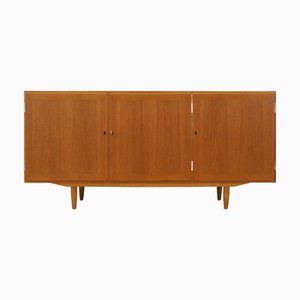 Danish Ash Sideboard attributed to Carlo Jensen for Hundevad & Co., 1970s