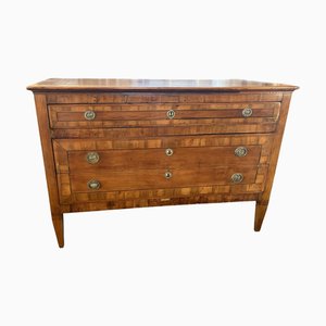 Antique Italian Neoclassical Commode in Cherry
