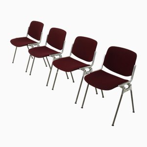 DSC Dining Chairs by Giancarlo Piretti for Castelli, 1970s, Set of 4