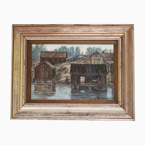 Jalmari Ruokokoski, Landscape, 1920s, Wood