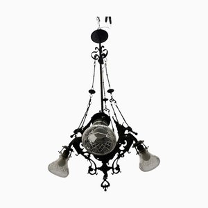 Lustre Vintage en Bronze, 1940s