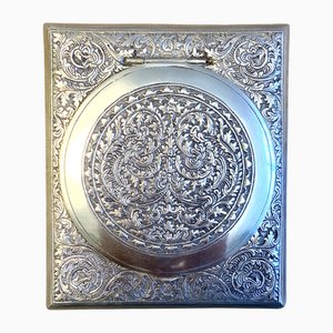 Pocket Powder Compact aus Sterling Silber, 1890er