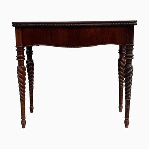 Antique Foldable Console Table in Rosewood