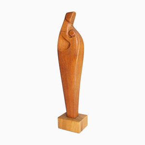 Hjalmar Ekgren, Figurative Sculpture, 1961, Afromosia African Teak
