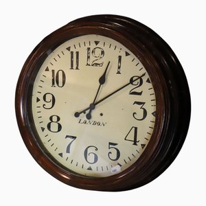English Wall Clock in Mahogany