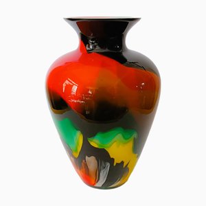 Splendid Multicolor Vase by Murano for Maestri Di Murano, 1980s