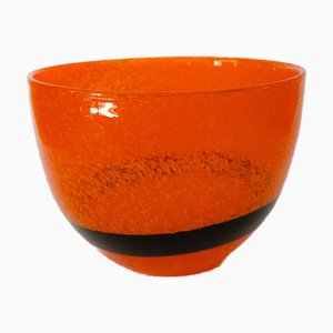 Low Murano Glass Vase by Ca Dei Vetrai for Maestri Di Murano