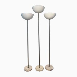 Lampade da terra modello Papapero vintage di Achille Castiglioni per Flos, 1970, set di 3