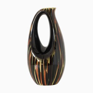 Mid-Century Keramikvase von Saint Clément, Frankreich, 1950er