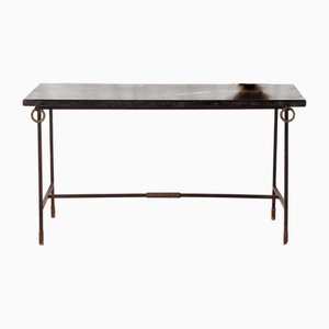 Niedriger Mid-Century Tisch aus Marmor, Frankreich, 1950er