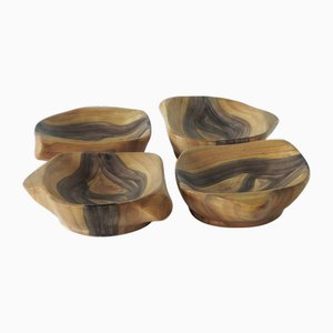 Scodelle in ceramica di Grandjean-Jourdan, Vallauris, Francia, anni '50, set di 4