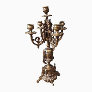 Art Nouveau Brass Candleholder
