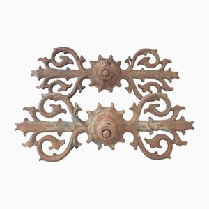 Clés de Plafond en Fer Forgé, Set de 2