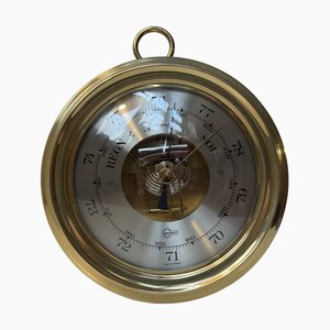 Vintage Brass Barometer by Barigo, Germany, 1980s