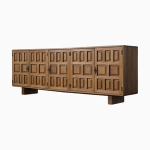 Brutalist Spanish Oak Sideboard, 1970s