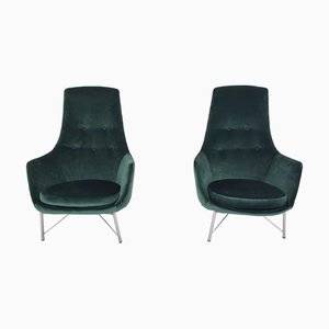 Set de Fauteuils FM31 en Velours par Karl Ekselius pour Pastoe, 1950s