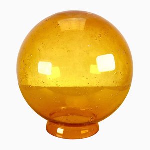 Vintage Amber Glass Ceiling Light, 1970s