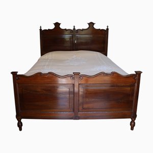 Vintage Solid Wood Double Bed