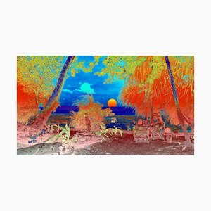 Sumit Mehndiratta, Andamanese Sunset, 2025, tinta de pigmento de archivo impreso en lienzo