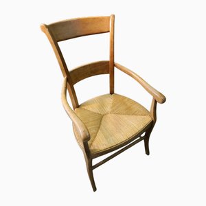 Wide Wood Armchair, 1950s
