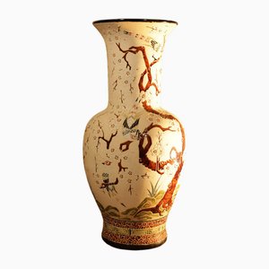 High Asian Floor Vase