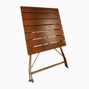 Petite Table de Jardin Sablée et Vernie
