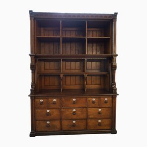 Meuble à Tiroirs Antique en Chêne, 19ème Siècle