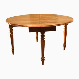Table Demi-Lune en Noyer, 19ème Siècle