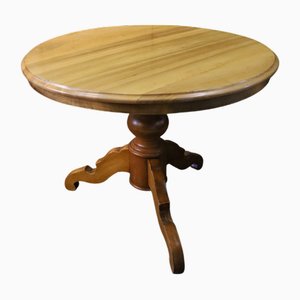 Table de Salle à Manger Ronde en Orme, 1940s
