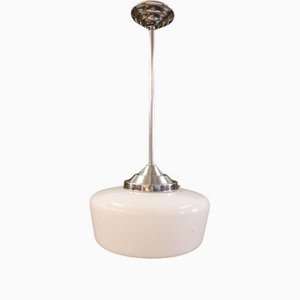 Lampe à Suspension en Verre Opalin