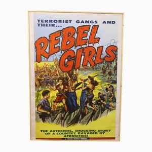 Grande Affiche Vintage Encadrée Filles Rebelles