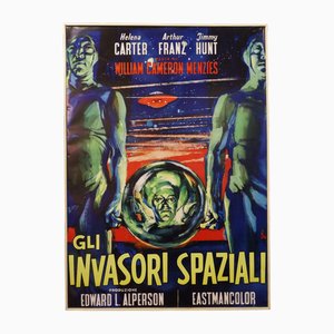 Grande Affiche Vintage Gli Invasori Spaziali