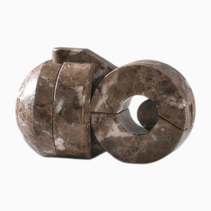 Andrea Cascella, Abstract Interlocking Premesse Sculpture, Marble