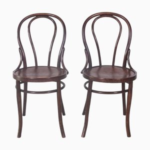 Chaises avec Siège Décoré dans le style de Thonet, Italie, 1900s