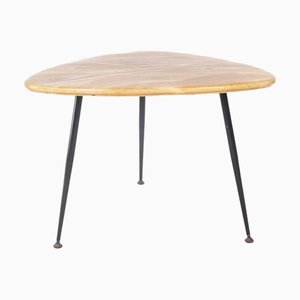 Table Basse Triangulaire Vintage avec Plateau en Faux Marbre, Italie, 1960s