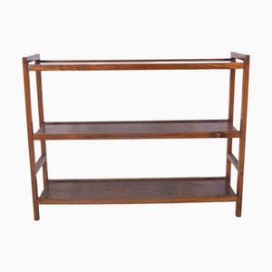 Vintage Wooden Three-Shelf Bookcase, 1960s