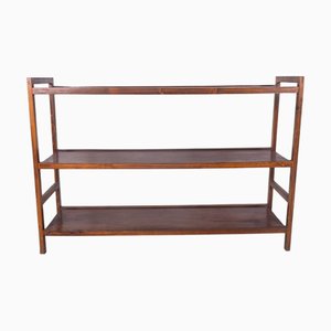 Bibliothèque à Trois Étagères Vintage en Bois, 1960s
