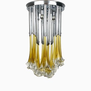 Lustre Vintage en Verre Murano par Venini, Italie, 1960s