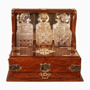 Tantalus Whisky Keller aus Eiche, 3er Set