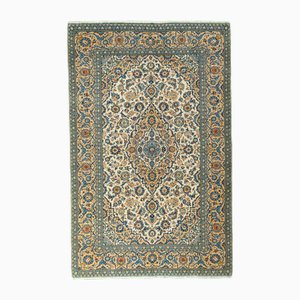 Kashan Handgeknüpfter Orientteppich mit Korkwolle & klassischem Medaillon-Design