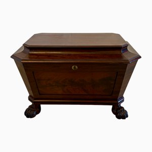 Antiker freistehender Regency Weinkühlschrank aus Mahagoni, 1830
