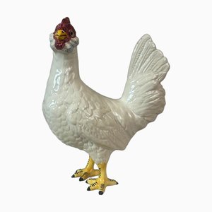 Glazed Ceramic Hen, 1920s