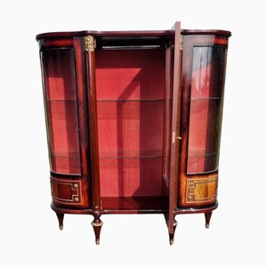 Louis XVI French Mahogany Display Cabinet