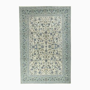 Hand-Knotted Kashan Rug with Cork Wool