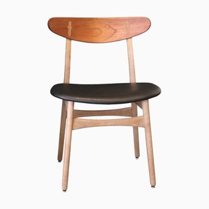 Sedia CH 30 in teak e quercia di Hans J. Wegner per Carl Hansen & Son, anni '60