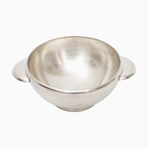 Silver Metal Bowl by Gio Ponti for Sambonet, 1940s